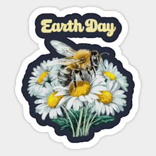 Earth Day Save the Bees Sticker